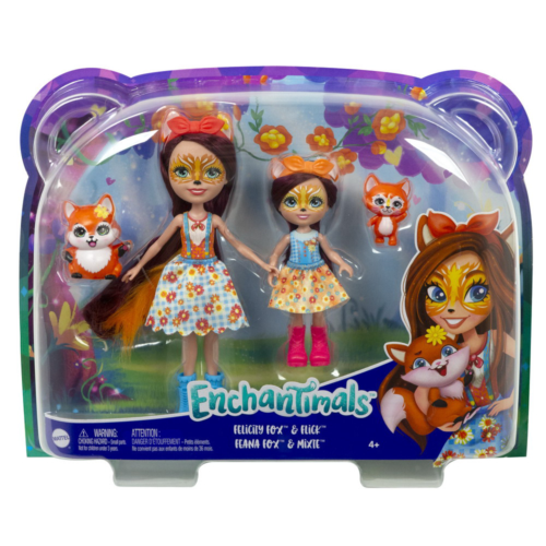 Игровой набор Mattel Enchantimals Фелисити Лис с сестричкой и питомцами - 0