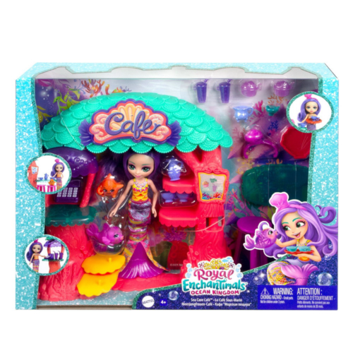 Игровой набор Mattel Enchantimals Подводное кафе с куклой, питомцем и аксессуарами - 0