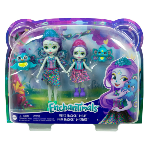 Игровой набор Mattel Enchantimals Пэттер Павлина с сестричкой и питомцами - 0