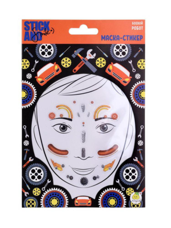 Маска-стикер ЯиГрушка Stick&Smile для лица Боевой робот