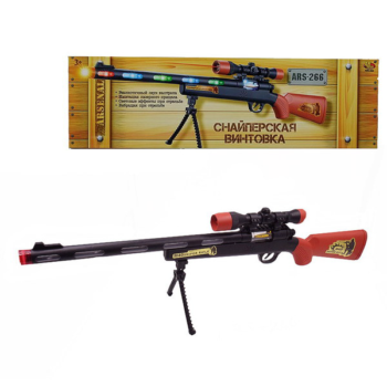 Снайперская винтовка с подставкой для стрельбы, световые и звуковые эффекты, ARS-266