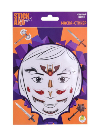 Маска-стикер ЯиГрушка Stick&Smile для лица Отважный воин