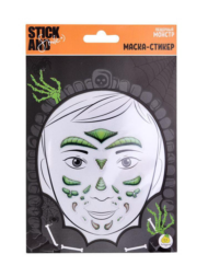 Маска-стикер ЯиГрушка Stick&Smile для лица Пещерный монстр - 0