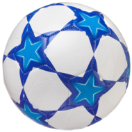 Футбольный мяч Junfa синий, 22-23 см. - 0