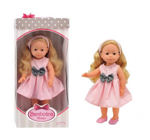 Кукла DIMIAN Bambolina Boutique 40 см, розовое платье - 0