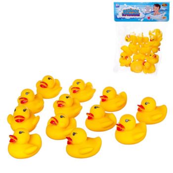 Набор резиновых игрушек для ванной ABtoys Веселое купание Уточки желтые 12шт
