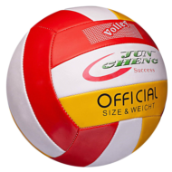 Мяч Junfa волейбольный PVC 23 см бело-желто-красный - 0