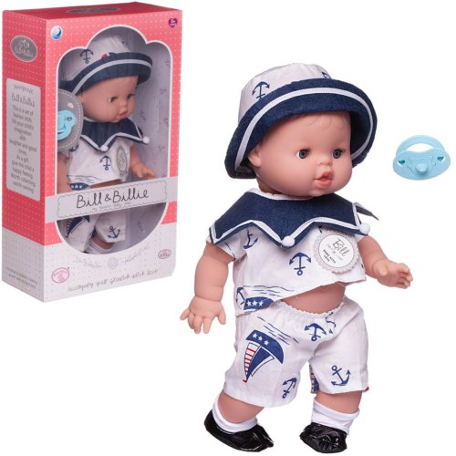 Пупс-кукла Junfa Baby Ardana в костюме моряка с аксессуарами 32см - 0