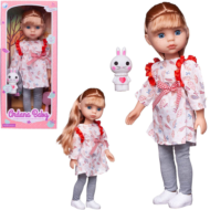 Кукла Junfa Ardana Baby блондинка в светлом платье с кроликом 37,5 см - 0