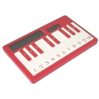 Калькулятор пианино красный