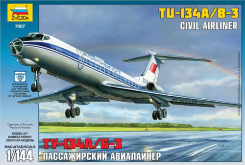 Набор подарочный-сборка Пассажирский авиалайнер Ту-134А/Б-3 - 0