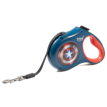 Поводок-рулетка для собак Marvel Капитан Америка S, 5м до 12кг, лента