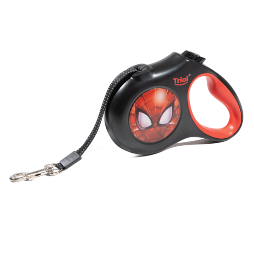Поводок-рулетка для собак Marvel Человек-паук S, 5м до 12кг, лента - 0