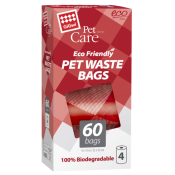 85044 Пакеты биоразлагаемые для выгула собак (4 рулона по 15шт), серия PET CARE