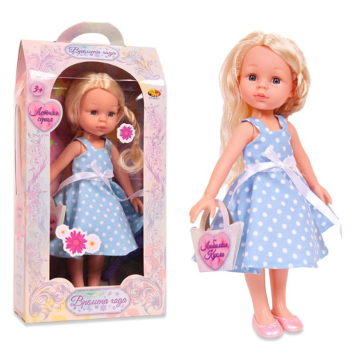 Кукла ABtoys Времена года (голубое платье), 30 см - 0
