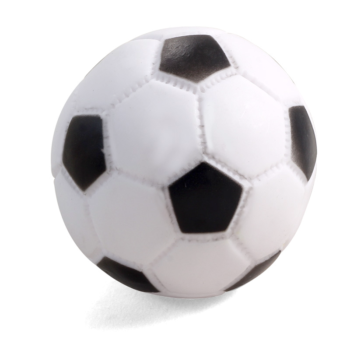 Игрушка для собак из винила - Мяч футбольный 7см