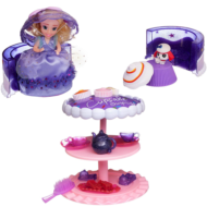 Игровой набор EMCO Cupcake Surprise "Чайная вечеринка" с куклой - капкейк и питомцем, фиолетовый - 0