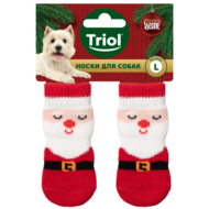 Носки для собак "Дед Мороз", размер L, серия NEW YEAR - 1
