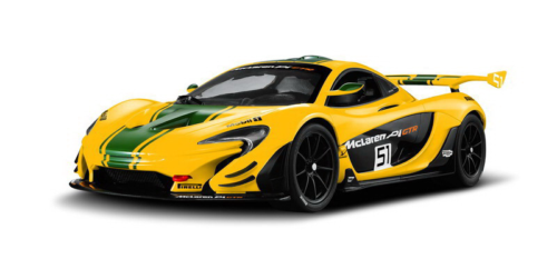 Машина р/у 1:14 McLaren P1 GTR, 33,6*14,2*8,6 см, цвет жёлтый 27MHZ - 0