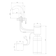 Дозатор для жидкого мыла Lemark Project бесконтактный (LM4642CE) - 1