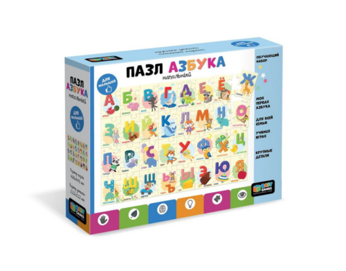 Пазл ORIGAMI Baby Games Азбука наполный 32 элемента - 0