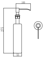 Дозатор для кухонной мойки Savol врезной (S-ZY001Q) - 1