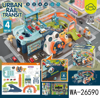 Игровой набор Junfa Интерактивная игра Движение в городе с 4 машинками