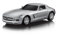 Машина р/у 1:24 Mercedes SLS AMG, 19см, цвет серебряный 40MHZ - 0