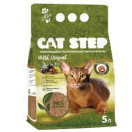 Наполнитель комкующийся растительный CAT STEP Olive Original, 5л - 1