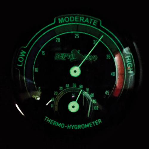Термогигрометр аналоговый, светящийся 04RHT, d75мм - 1