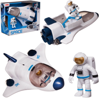 Игровой набор Junfa Шаттл космический с фигуркой космонавта