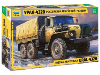 Модель сборная "Российский армейский грузовик Урал-4320"