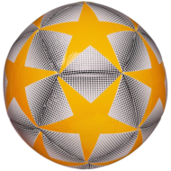 Футбольный мяч Junfa с желтыми звездами 22-23 см - 0