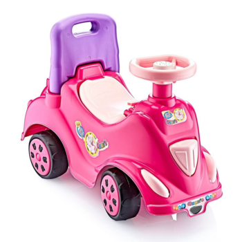 Каталка-машина GUCLU Cool Riders принцесса, с клаксоном, розовая