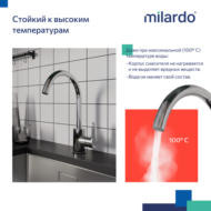 Смеситель Milardo для кухни глянцевый хром Poli (POLSBJ0M05) - 3