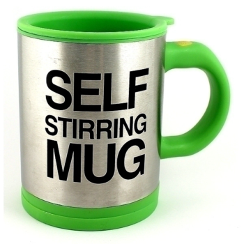 Кружка-мешалка зеленая "Self stirring mug"