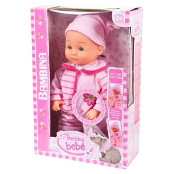 Кукла-пупс "Bambina Bebe", тм Dimian, 33 см, Первые шаги