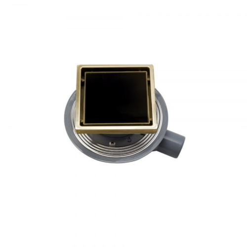 Точечный трап Pestan Confluo Standard 15х15 Black Glass Gold (13000152) - 0