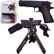 Пистолет-трансформер Junfa черно-коричневый - 0
