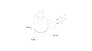 Дозатор жидкого мыла хром Fixsen Comfort Chrome (FX-85012) - 1