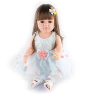 Кукла Junfa в нежно-голубом платье 55 см - 0
