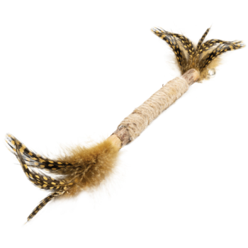 Игрушка для кошек из мататаби "Палочка с перьями", 120/260мм, серия NATURAL, Triol