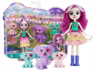 Игровой набор Mattel Enchantimals Кукла Далматинец Десса с 3 зверушками - 0