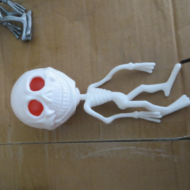 Игрушка мялка Скелет белый - 0