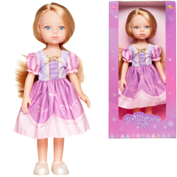 Кукла ABtoys Времена года Сказочная девочка в розово-сиреневом платье 33 см