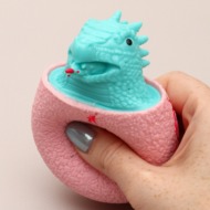 Игрушка мялка Фуфлик Яйцо Динозавра Розовое - 1