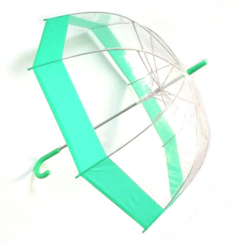 Зонт прозрачный купол зеленый