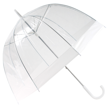 Зонт прозрачный купол белый