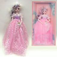 Кукла Junfa Ardana Princess 60 см в роскошном длинном розовом платье в подарочной коробке - 0