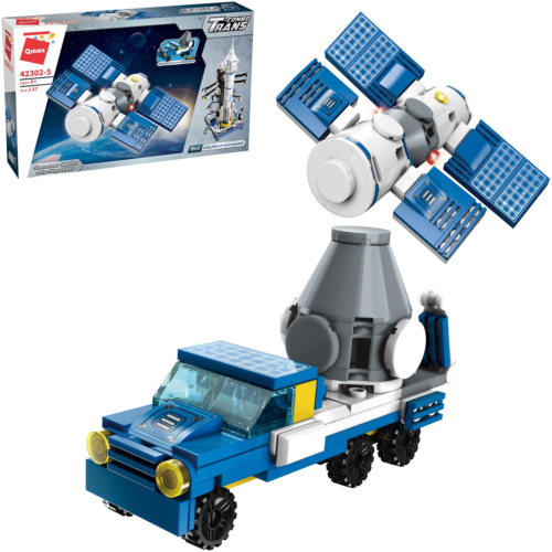 Конструктор Qman серия Trans-combo Покорение космоса, 2в1: космическая станция или грузовик с оборудованием 137 деталей - 0